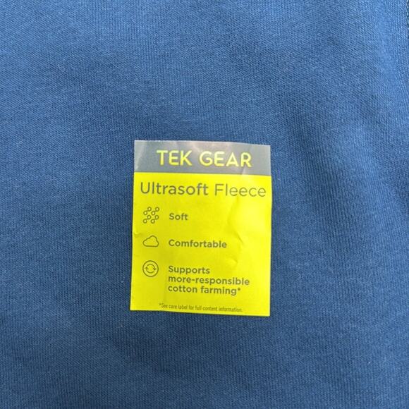 TEK GEAR Adult Small Blue Crew Neck Sweatshirt - Picture 3 of 4